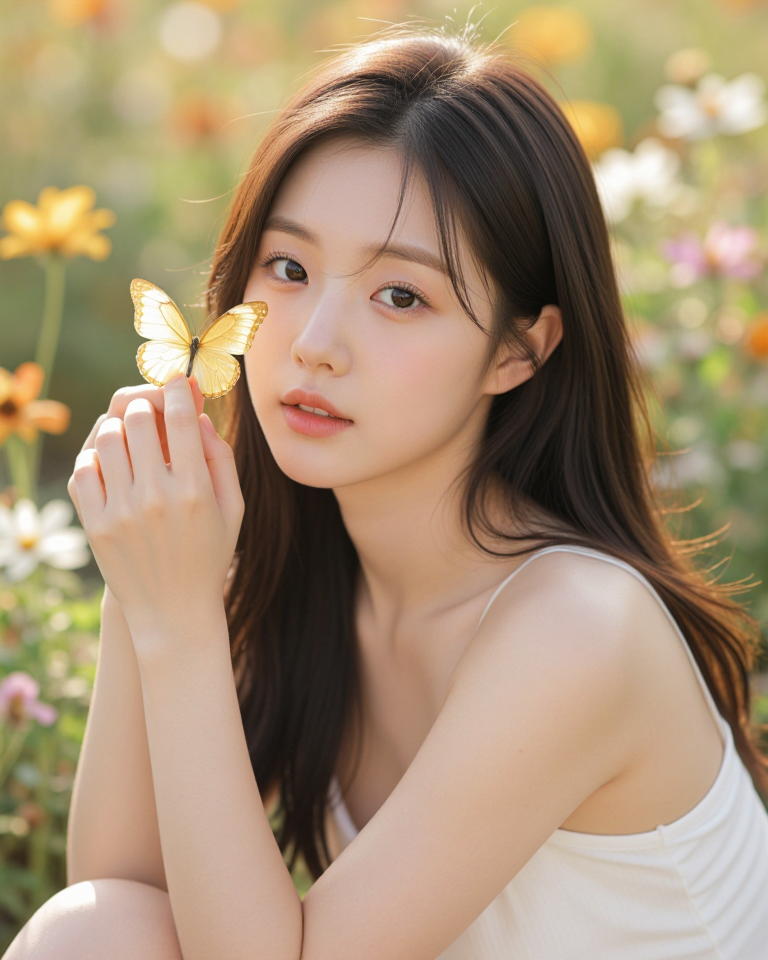 나비와 소녀