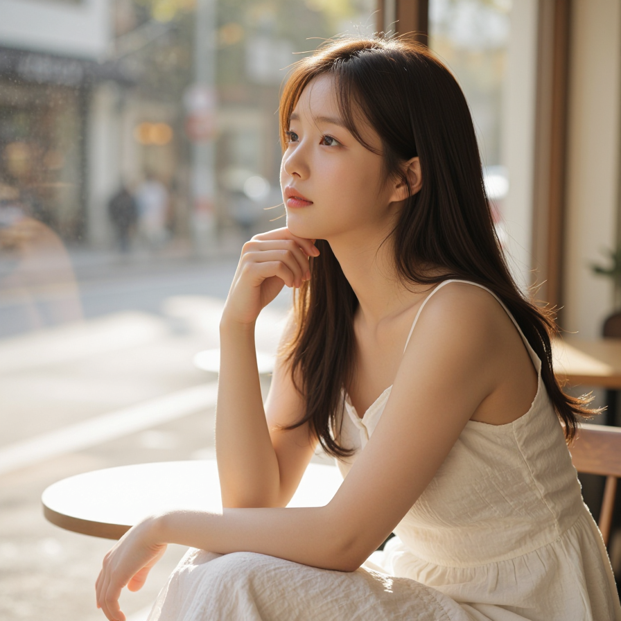 햇살 머금은 오후의 카페