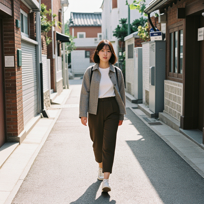 서울의 빈티지 오후