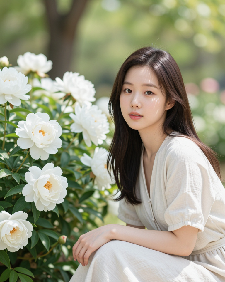 햇살 가득한 정원에서의 오후