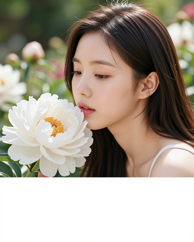 꽃향기를 맡는 순간